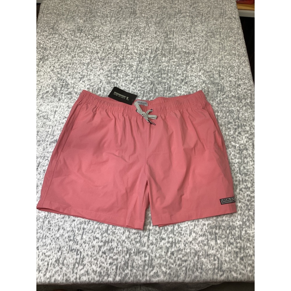 Local Boy Outfitters Bayview Swim Trunks Salmon Pink Mens 2XL L1600021